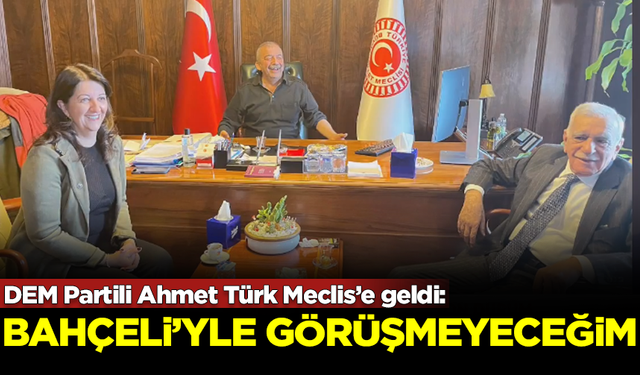 DEM Partili Ahmet Türk Meclis’e geldi: Bahçeli'yle görüşmeyeceğim