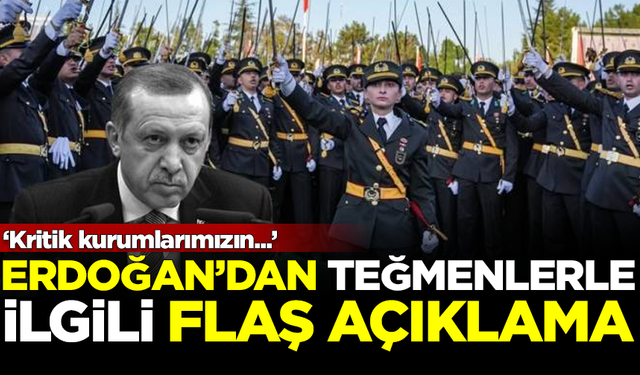 AKP'li Cumhurbaşkanı Erdoğan'dan teğmenlerle ilgili flaş açıklama