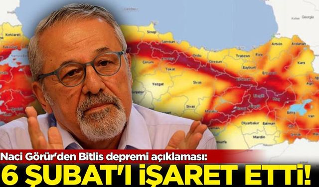 Naci Görür'den Bitlis depremi açıklaması: 6 Şubat'ı işaret etti!