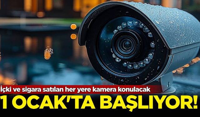 İçki ve sigara satılan her yere kamera konulacak! 1 Ocak'ta başlıyor