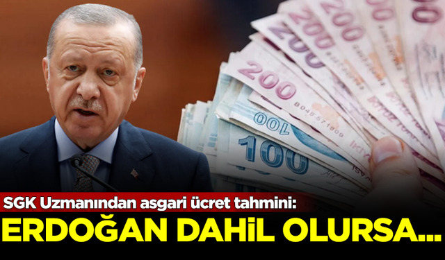 SGK Uzmanından asgari ücret tahmini: Erdoğan olaya dahil olursa...