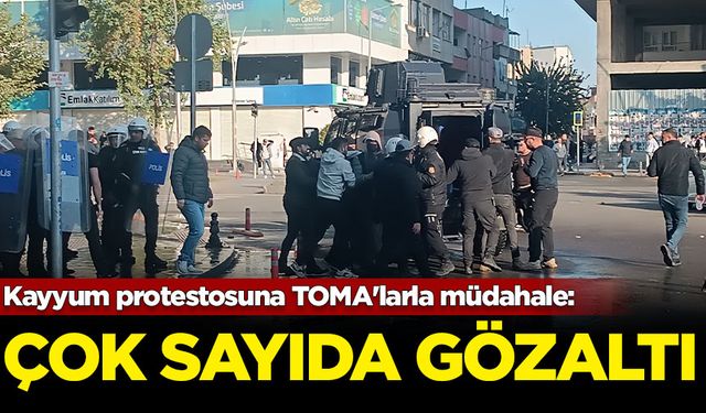 Batman’da kayyum protestosuna TOMA'larla müdahale: Çok sayıda gözaltı