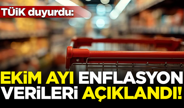 Türkiye İstatistik Kurumu, Ekim ayı enflasyon verilerini açıkladı