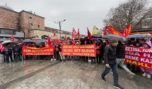 Nakliyat-İş Sendikası'ndan asgari ücret eylemi: En az 55 bin lira talep ediyoruz