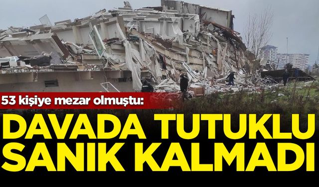 53 kişiye mezar olan Nilüfer Apartmanı davasında tutuklu sanık kalmadı