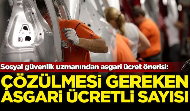 Sosyal güvenlik uzmanından asgari ücret önerisi: Çözülmesi gereken sorun asgari ücretli sayısı