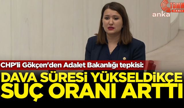 CHP'li Gökçen'den Adalet Bakanlığı tepkisi: Dava süreleri yükseldikçe suç arttı