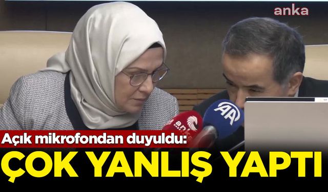 Komisyon başkanı ile başkanvekilinin dikkat çeken diyaloğu: Çok yanlış yaptı