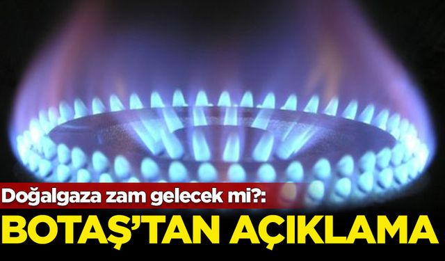 Doğalgaza zam gelecek mi?: BOTAŞ'tan açıklama