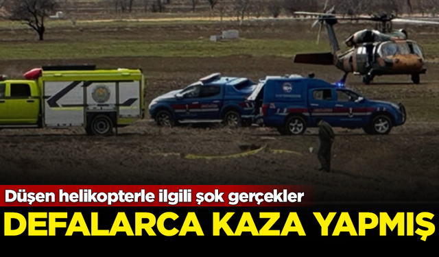 Düşen helikopterle ilgili şok gerçekler! Daha önce de defalarca kaza yapmış