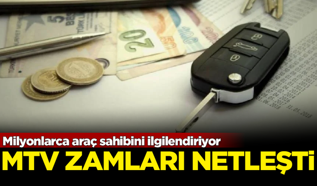 Milyonlarca araç sahibini ilgilendiriyor! 2025 MTV zamları netleşti