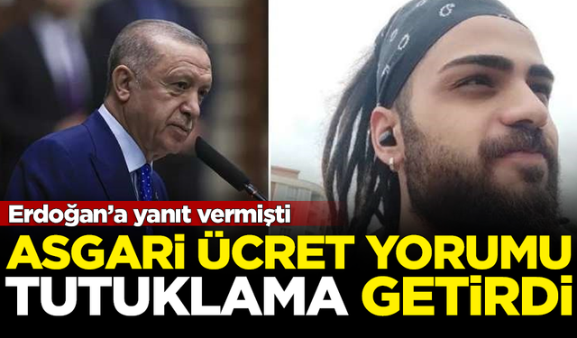 Asgari ücret yorumu tutuklama getirdi! Erdoğan'a yanıt vermişti