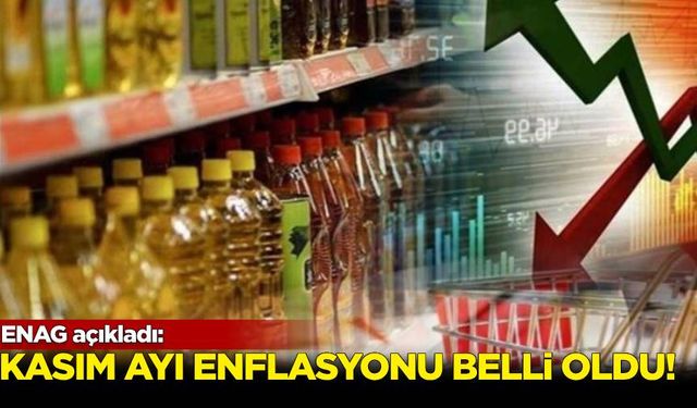 ENAG kasım ayı enflasyonunu açıkladı