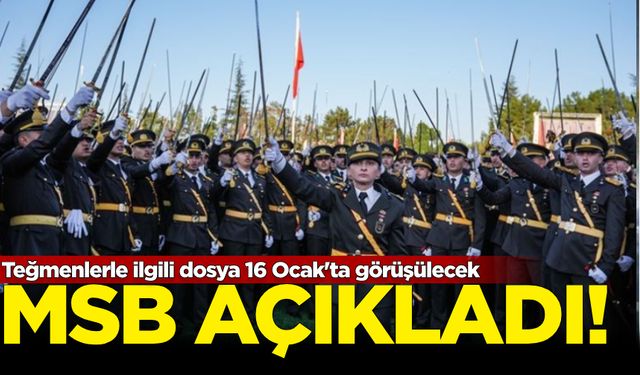 Teğmenlerle ilgili dosya 16 Ocak'ta görüşülecek