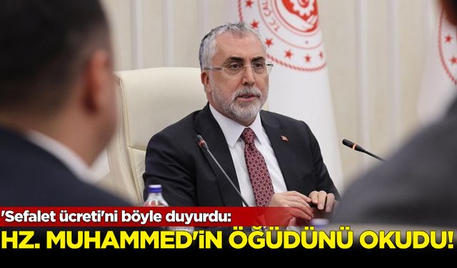 'Sefalet ücreti'ni böyle duyurdu: Hz. Muhammed'in 'öğüdünü' okudu