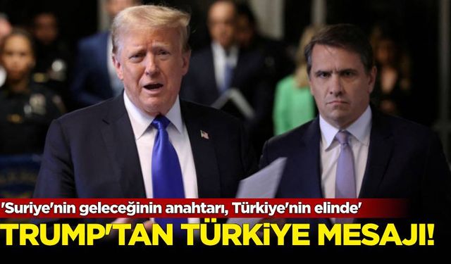 Trump'tan Türkiye mesajı: 'Suriye'nin geleceğinin anahtarı, Türkiye'nin elinde'