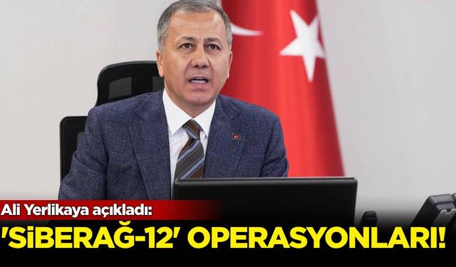 Ali Yerlikaya: “Siberağ-12” operasyonlarında 319 şüpheli yakalandı