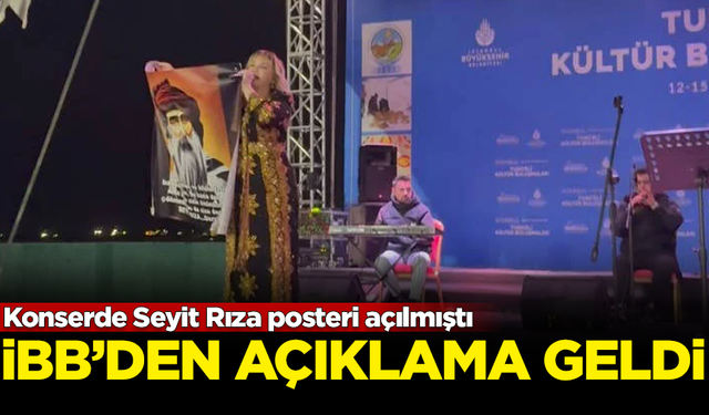 Konserde Seyit Rıza posteri açılmıştı... İBB'den açıklama geldi