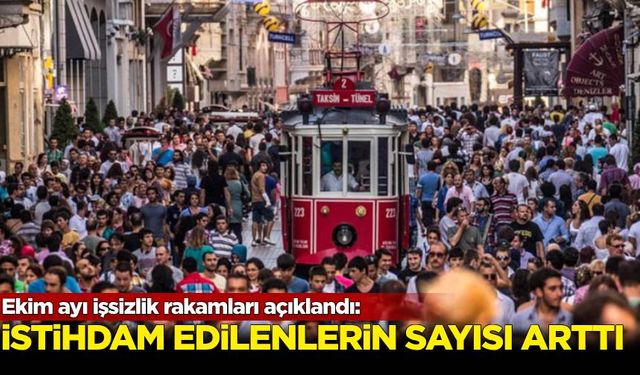 Ekim ayı işsizlik rakamları açıklandı