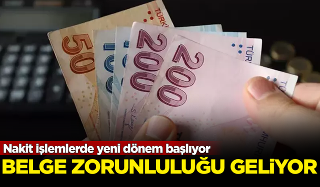 Nakit işlemlerde yeni dönem başlıyor! Artık belge zorunlu olacak