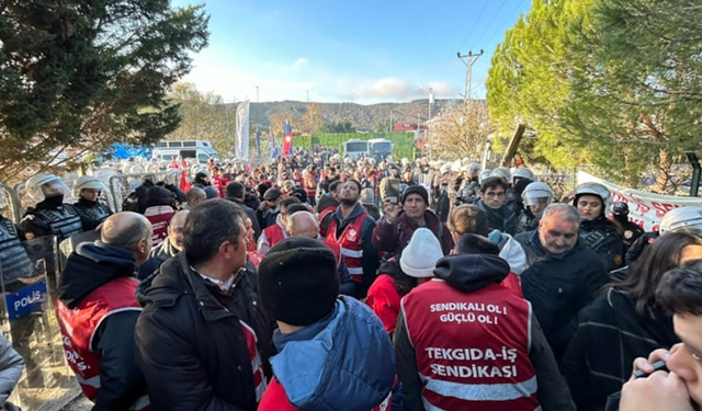 Polonez işçilerine çevik kuvvet müdahalesi! Gözaltılar var