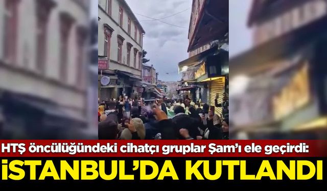 İstanbul'daki Suriyeliler, yönetimin düşmesini sokaklarda kutladı