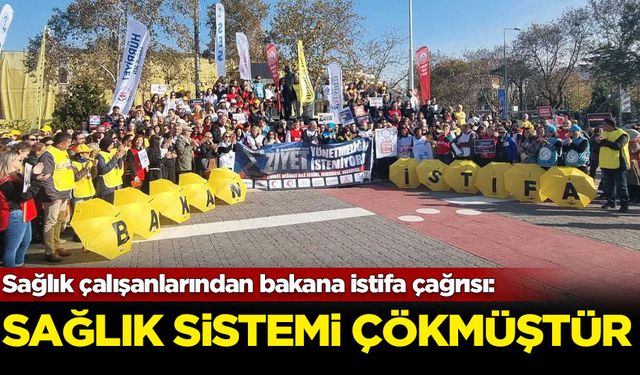 Sağlık çalışanları Bakan Memişoğlu'na istifa çağrısı: Sağlık sistemi çökmüştür