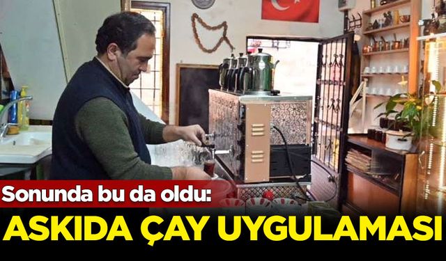 Yozgat’ta bir esnaf, 'askıda çay' uygulamasını hayata geçirdi