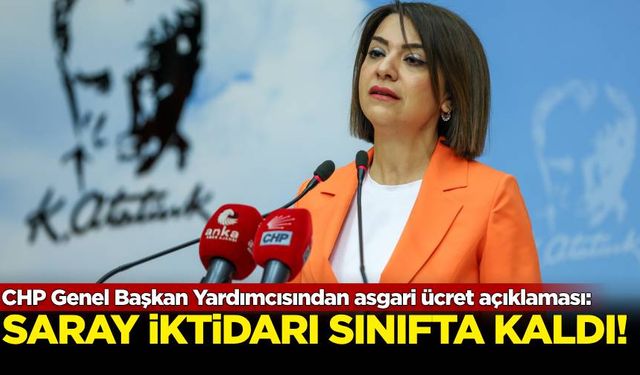 CHP Genel Başkan Yardımcısından asgari ücret açıklaması