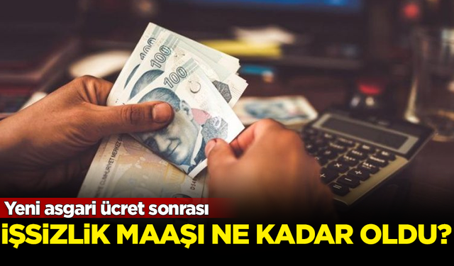 Yeni asgari ücret sonrası işsizlik maaşları ne kadar oldu? İşte rakamlar...