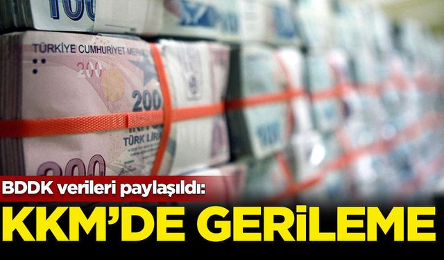 BDDK verileri paylaşıldı: KKM'de gerileme