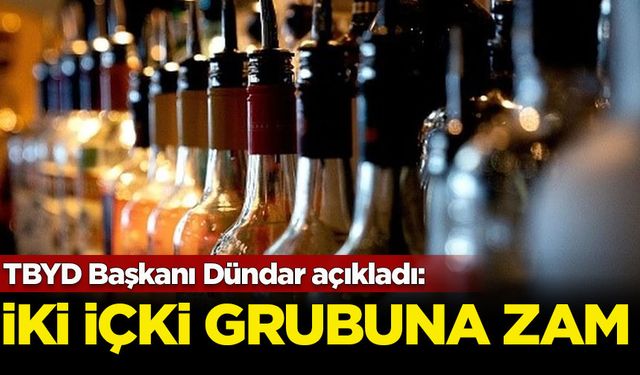 TBYD Başkanı Dündar açıkladı: İki içki grubuna geldi