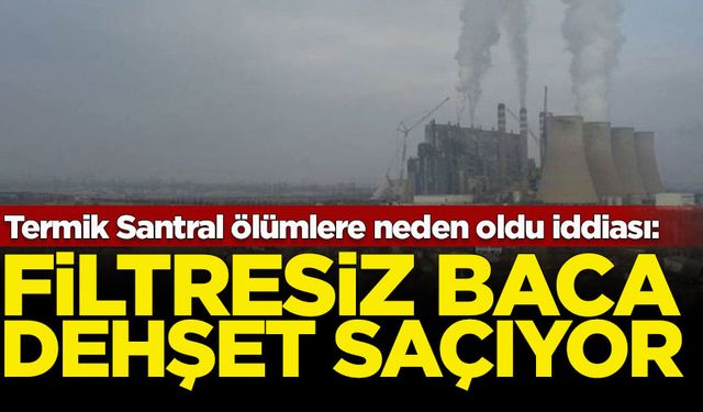 Termik Santral ölümlere neden oldu iddiası: Fitresiz baca dehşet saçıyor