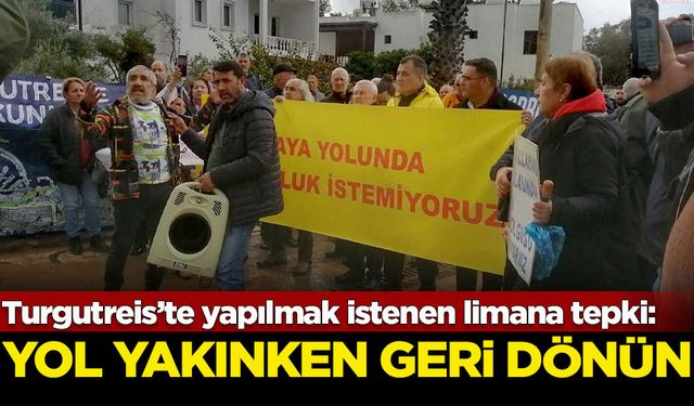 Bodrum Turgutreis’te yapılmak istenen Sahil Güvenlik Limanına tepki