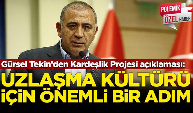 Gürsel Tekin’den Kardeşlik Projesi ve Devlet Bahçeli’nin tavrına dair önemli açıklamalar