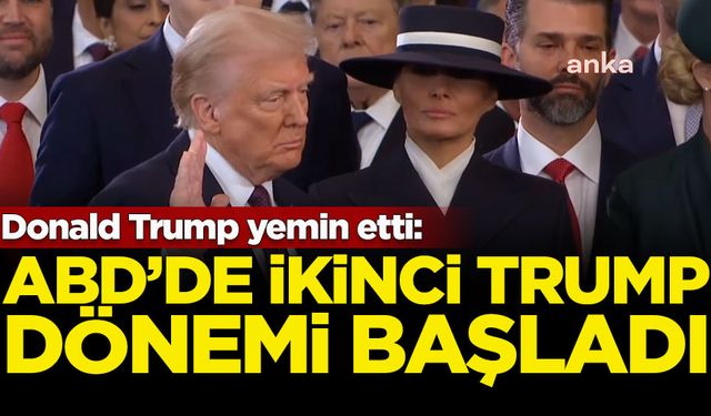 Donald Trump yemin etti: ABD'de ikinci Trump dönemi başladı