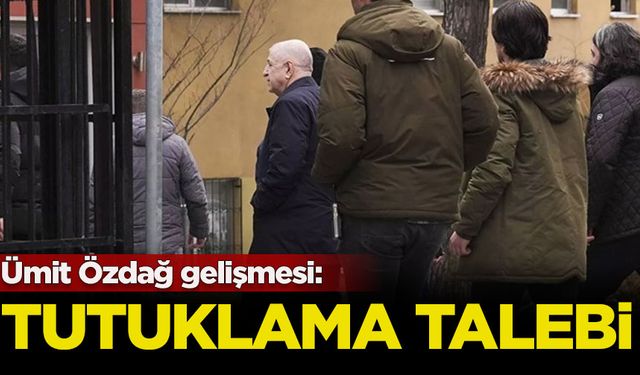 İstanbul Cumhuriyet Başsavcılığı'ndan Ümit Özdağ hakkında tutuklama talebi