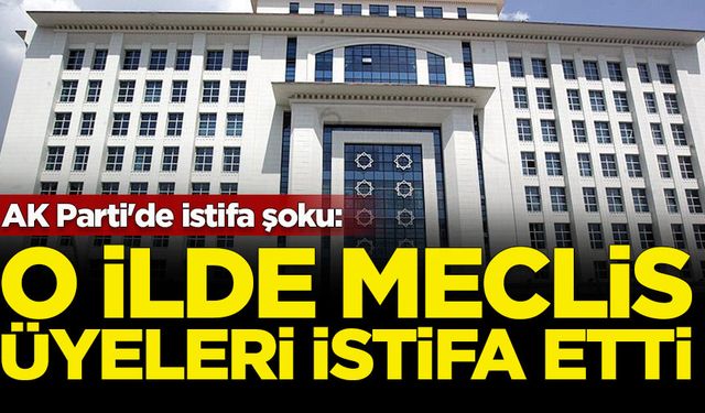 AK Parti'de istifa şoku: Meclis Üyeleri istifa etti