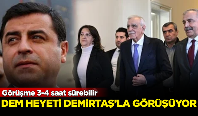 DEM Parti'nin İmralı heyeti, Selahattin Demirtaş'la görüşüyor