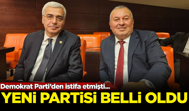 Demokrat Parti’den istifa etmişti... Yeni partisi belli oldu