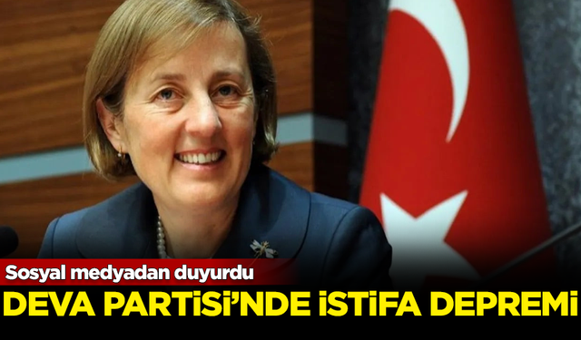 DEVA Partisi'nde istifa depremi! Sosyal medya hesabından duyurdu