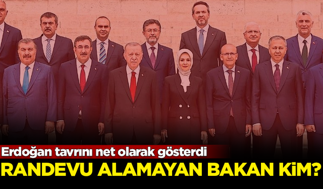 Kulisler çalkalanıyor! Erdoğan'ın randevu vermediği bakan kim?