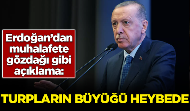 Erdoğan'dan muhalefeti gözdağı gibi açıklama: Daha turpların büyüğü heybede