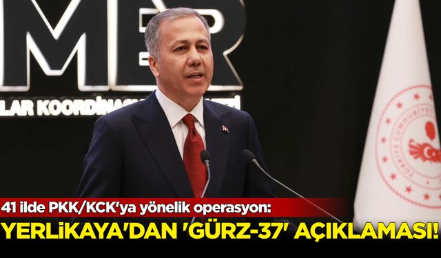 41 ilde PKK/KCK'ya yönelik “GÜRZ-37" operasyonları