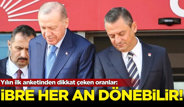 Yılın ilk anketinden dikkat çeken oranlar: Yarış bıçak sırtı, ibre her an dönebilir!