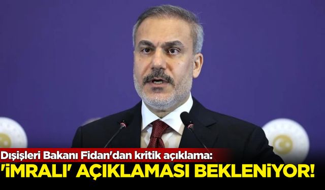 Hakan Fidan 'İmralı' açıklaması yapacak