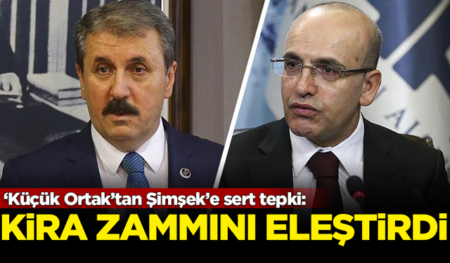 Cumhur'un 'Küçük Ortağı' Destici'den, Mehmet Şimşek'e sert tepki