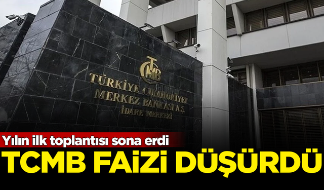 SON DAKİKA! Merkez Bankası, 2025'in ilk faiz kararını açıkladı