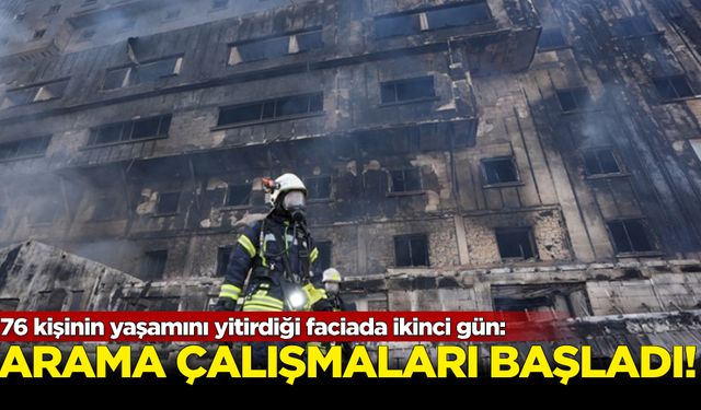 76 kişinin yaşamını yitirdiği faciada ikinci gün: Otelde arama çalışmaları yeniden başladı