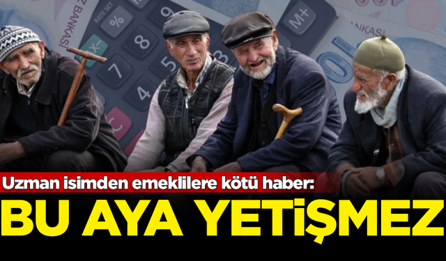 Uzman isimden emeklilere kötü haber: Bu aya yetişmez